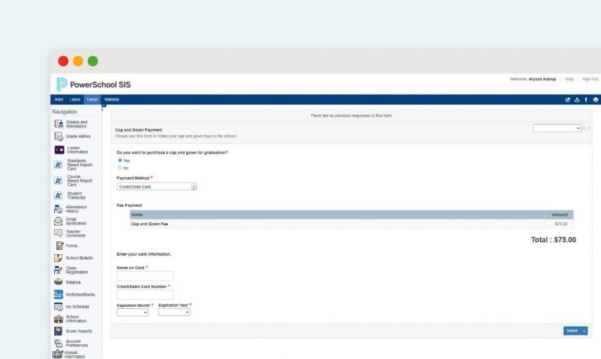 PowerSchool Ecollect Forms PowerSchool
