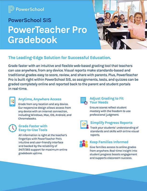 PowerTeacher Pro Gradebook PowerSchool