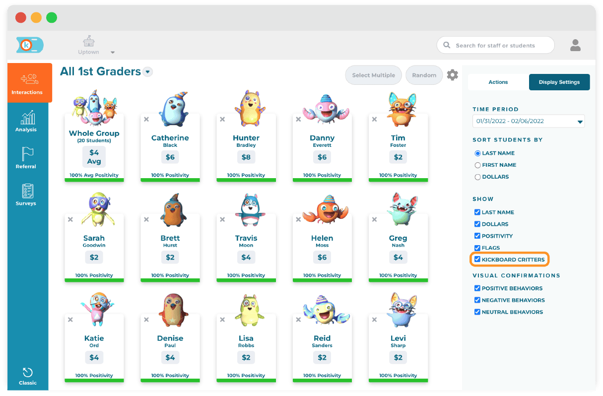 Introducing Critters for Positive School Culture PowerSchool